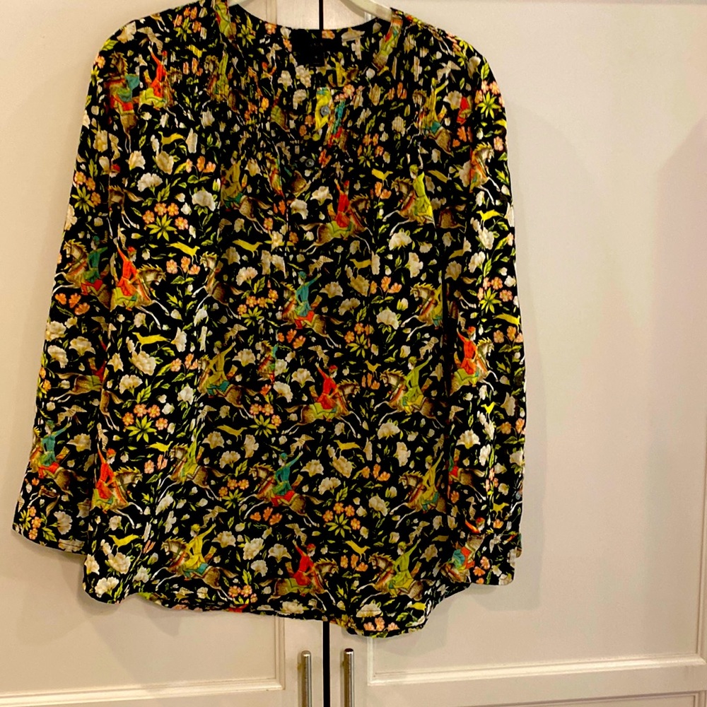 LAST CALL 3 for $35 Gorgeous print J crew blouse